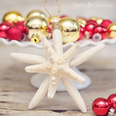DIY Starfish Christmas Ornaments